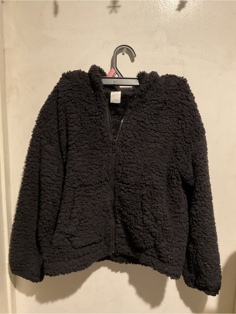 Boys Puffy Black Sweater Size 10/12 yrs by Thereabouts New